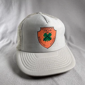 Gorra de camionero Bridgeport Gun Club de colección para hombre gris Snapback Michigan - Imagen 1 de 13