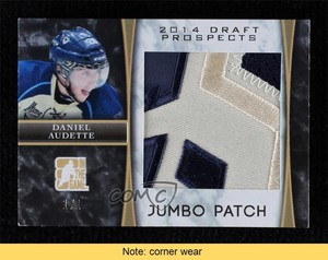 2014 ITG Draft Prospects Gold 1/1 Daniel Audette #JP-4 Jumbo Patch READ 0c3