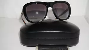 COACH New Sunglasses Black Tortoise Gray Gradient HC8202 544211 57 140 - Picture 1 of 8