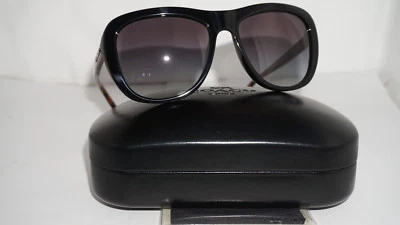 Nuevas gafas de sol COACH negras gris tortuga degradado HC8202 544211 57 140 Foto 1 de 4