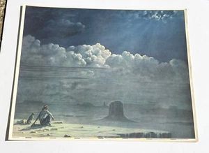 Cal E. Bromund Litho Print Western Desert Mountain Landscape Nevada MCM 1962 60s - Picture 1 of 13