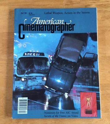 American Cinematographer Magazine April 1987 Lethal Weapon No Label - Image 1 of 2