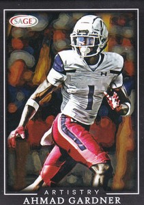 Ahmad "Sauce" Gardner 2022 SAGE Artistry Black Rookie #1 New York Jets