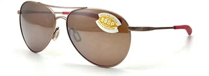 NEW COSTA DEL MAR 06S6003-0858 ROSE GOLD AUTHENTIC POLARIZE SUNGLASSES 58-14 135 - Picture 1 of 3