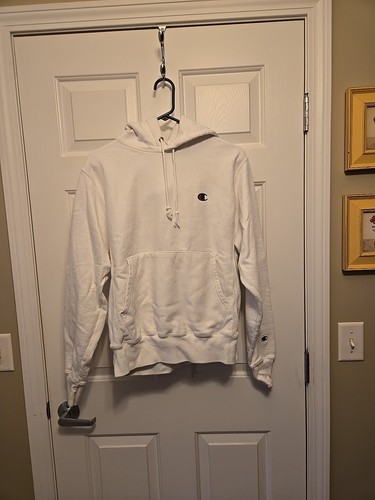 OFF WHITE Felpa Champion con cappuccio tessuto rovesciato donna taglia small felpa maglione vintage maglia