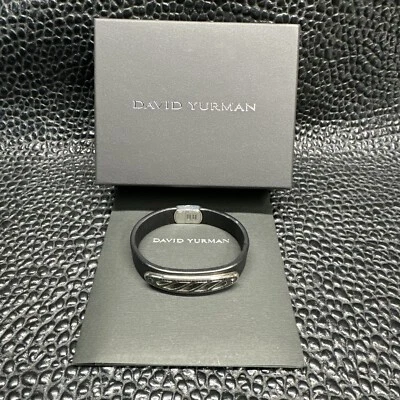 David Yurman Graphic Cable Link Bracelet 8” Black Diamond Pavé (M) $1,900 - Image 1 of 4