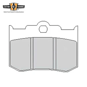 MotorFactory 8mm Organic Pads Fit Performance Machine 4-Piston 125x4R Calipers - Picture 1 of 1