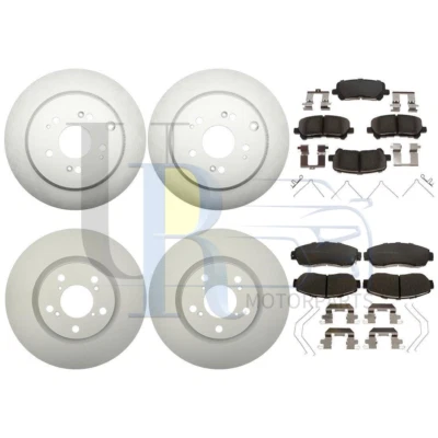 Kit de rotores recubiertos almohadillas de cerámica para Honda Odyssey 2011 2012 2013 2014 Foto 1 de 4