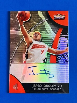 2007-08 Topps Finest Jared Dudley Bobcats Silver Refractor Rookie Auto Card #67 - Image 1 of 2