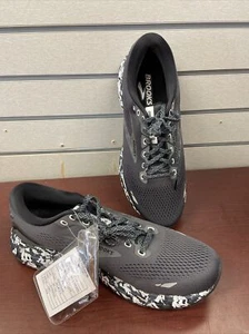 Size 10.5 Brooks Ghost 15 Ebony Black Grey Camo Men Running Sports Shoes - Picture 1 of 7