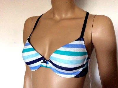 Camiseta SO Bra Convertible 400 Azul Multi Rayas SI381004B Talla 34B, 36B Foto 1 de 4