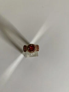 Classic Ruby Spinel Red Gemstone 10kt Yellow gold filled Ring Size 6-R10011 - Picture 1 of 4