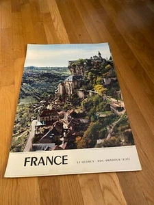 France Le Quercy: Roc-Amadour Vintage Poster ca 1960 - Picture 1 of 2