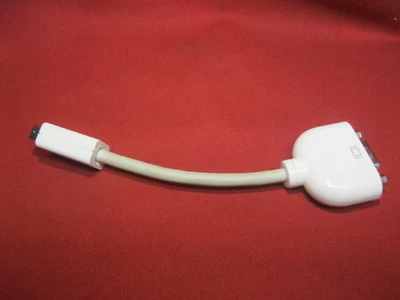 Genuine Apple Video Adapter Mini-DVI to VGA M9320G/A - Image 1 of 4