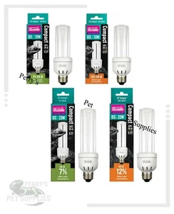 Arcadia D3 UV-B Compact Bulb Mini 13w 7% 12%, 23w 7% 12% Reptile UV Compact Lamp - Picture 1 of 5