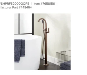 Signature Hardware 8.5 gpm Floor Mount Tub Filler with 1.8 gpm Hand shower