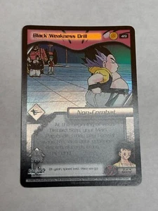 Dragon Ball Z DBZ Black Weakness Drill Holo Foil #49 - Picture 1 of 2