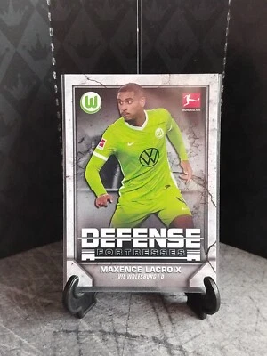 2021-22 Topps Maxence Lacroix Wolfsburg Bundesliga #DF-MLA Defense Fortresses - Image 1 of 2
