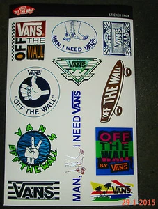 1 AUTHENTISCHE NEUE VANS OFF THE WALL AUFKLEBERBLATT #7 / AUFKLEBER - Bild 1 von 1