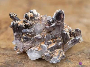 MESSINA QUARTZ Raw Crystal Cluster w Specular HEMATITE, Home Decor, Stones 41896 - Picture 1 of 10