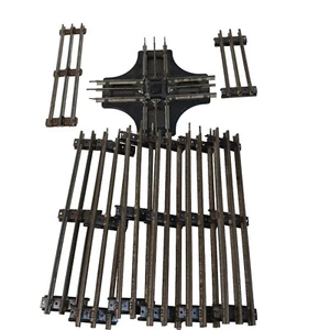 Marx & Co O Gauge 90 Degree Crossing Track And Striaght Track 8 Pieces - Picture 1 of 7