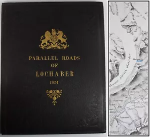 1874*PARALLEL ROADS OF LOCHABER*HIGHLAND*SCOTTISH GEOLOGY*ORDNANCE SURVEY*DARWIN - Picture 1 of 4