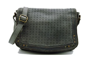 TASCHENDIEB WIEN Tasche Schultertasche Umhängetasche Leder Grau NEU 617 - Bild 1 von 6