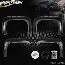 Rivet Fender Flares Pocket Style for 07-14 Chevy Silverado 1500 2500hd/3500hd