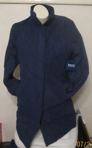 NWT Basic Editions Womens Water Resistant Microfiber Coat Blue Small - Picture 1 of 4