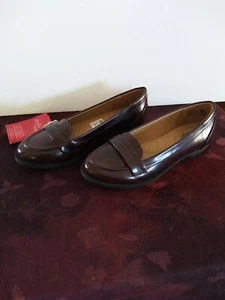 Dexflex Comfort Penny Loafers Burgundy Size 5 Womens - Picture 1 of 5