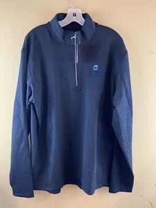 Clarion Hotel Employee Uniform 1/2 Zip Pullover Navy Long Sleeve, Size X-Large. - Picture 1 of 10