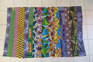 Bunte Patchworkdecke Tuch Decke Togo FS66 Strand Wiese Wickeltuch Cloth Tissu - Picture 1 of 8