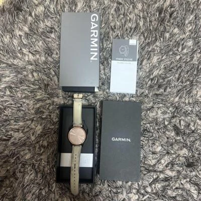 Garmin Vivomove Luxe Milanese Smartwatch 18K Rose Gold PVD - Image 1 of 4
