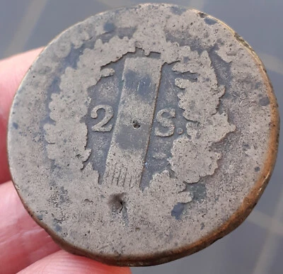 Monnaie 2 sols 1792 R Louis XVI - Photo 1/4