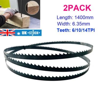 UK 2X Bandsaw BLADE 1400mm FIT OZITO BSW-2580 BSW-2581 Band Saw - VARIOUS TPI'S