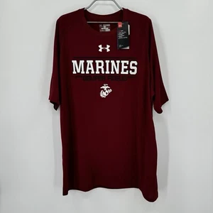 Under Armour Men's MARINES Short Sleeve Tee size XXL Heat Gear Loose Fit T-Shirt - Picture 1 of 10