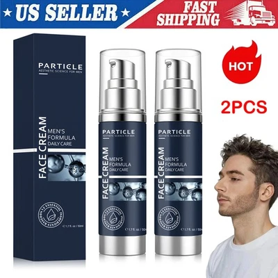 2X Particle Face Cream Men 6 in 1 Anti-Aging Cream Fights Eye Bags Dark Spots US - Image 1 of 4
