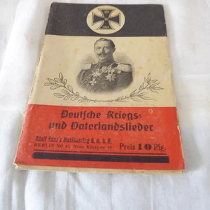Cuaderno Cancionero Guerra Alemana y Canciones Patrias 1ª GM PRIMERA GUERRA MUNDIAL (AA1235) - Imagen 1 de 4