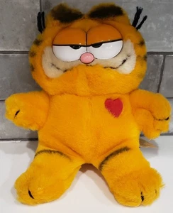 DAKIN Garfield gatto peluche con cuore rosso VINTAGE anni 80 - Foto 1 di 3