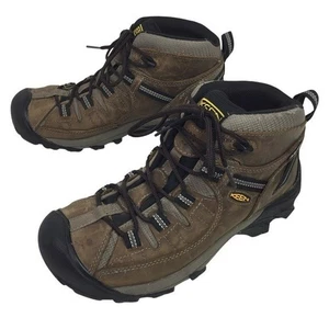 Keen Targheell Mid Botas de Senderismo de Cuero Impermeables para Hombres 7 Marrón - Imagen 1 de 11