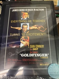 HWC Printed Signed Poster James Bond Goldfinger - Sean Connery 16" x 12" - Imagen 1 de 3