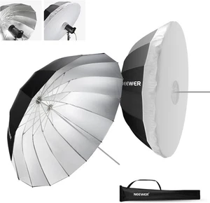 180cm Parabolic Reflective Umbrella Photography Soft Lighting with Diffuser Cove - Picture 1 of 9