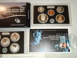 2019 Silver Proof Quarters Set W/Reverse Proof Penny - Picture 1 of 6