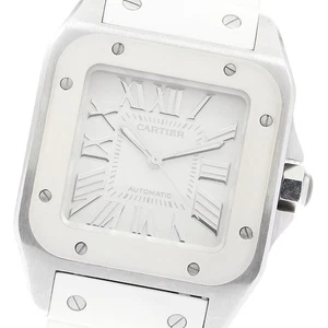 CARTIER Santos 100MM W20122U2 weißes Zifferblatt automatische Jungenuhr_899536 - Bild 1 von 6
