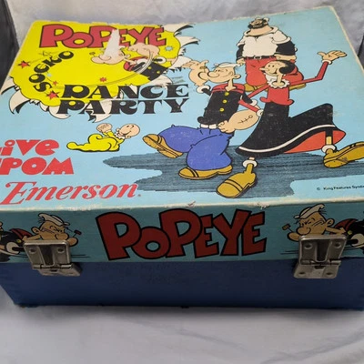 *For Parts Or Repair* Popeye Dance Party Emerson Record Player - Image 1 of 4