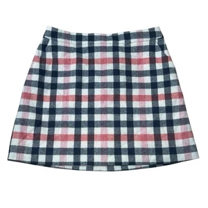 Boden Womens 100% Wool Skirt British Tweed by Mallelius Size 8P Preppy - Picture 1 of 8