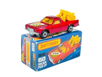 Matchbox Lesney Superfast MB60 Holden Pick-up Yellow Motorcycles w/J Box - Image 1 of 4