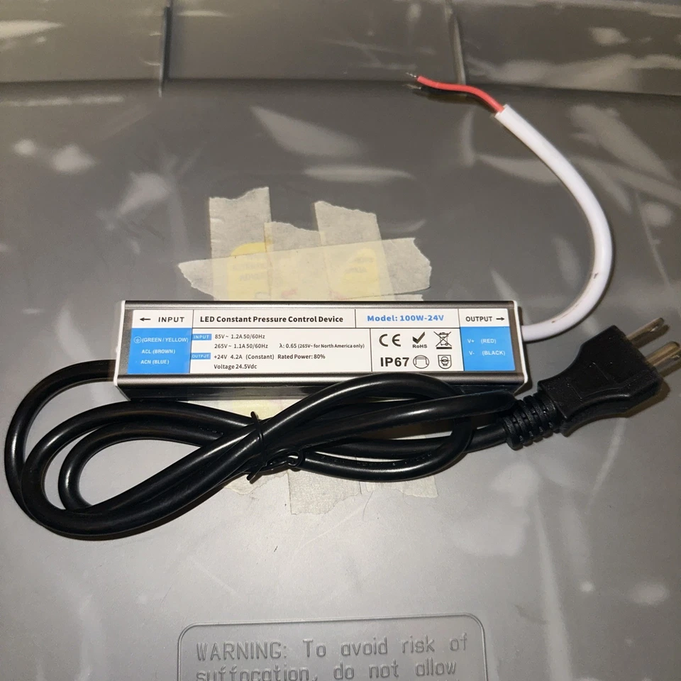 LED Constant Pressure Control Device 100W-24V IP67 4.2A - Image 1 of 1