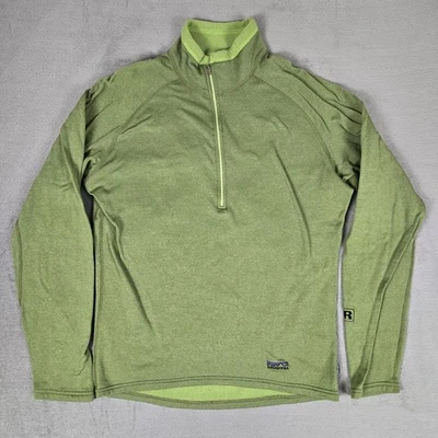 Patagonia R Series Polartec 1/4 Zip Pullover Mens Small Green USA Made Vintage - Image 1 of 4