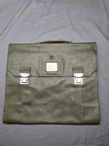 1966 Swiss Army Map Case CHR. Wachter Zizers Graubünden Military Leather Folder - Picture 1 of 14